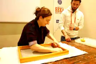 SEKA Müzesi'nde Geleneksel Asitsiz Kağıt Üretimi